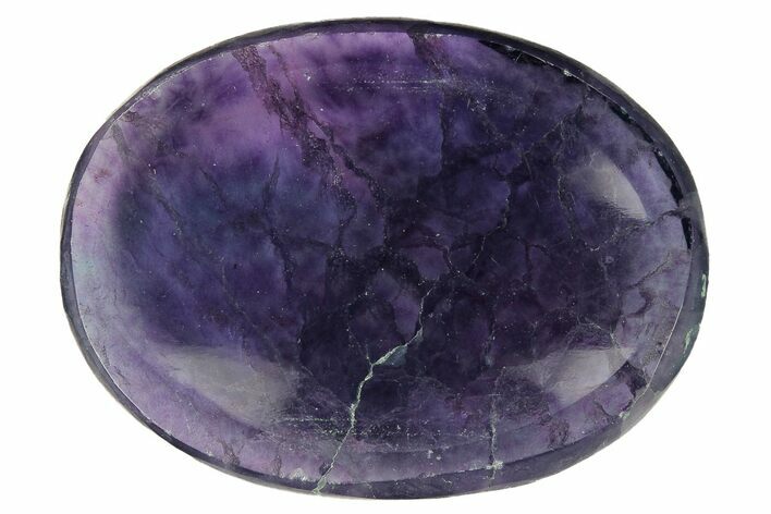 Purple Fluorite Worry Stones - 1.5" Size - Photo 1
